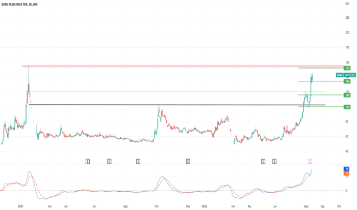 Chart dan Harga Saham BUMI — IDX:BUMI — TradingView Saham BUMI meningkat tajam setelah sentimen pasar